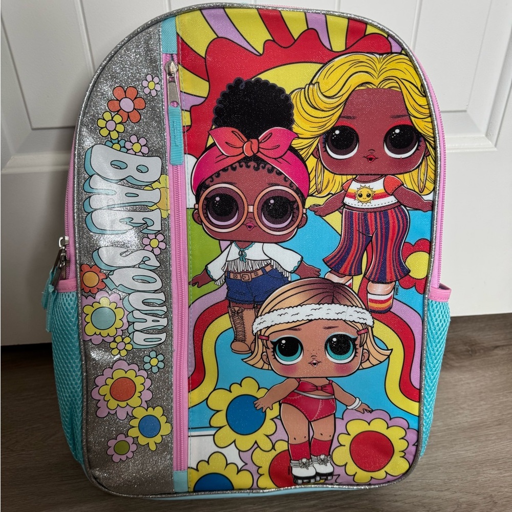 L.O.L. Surprise Girls Backpack School Bag Colorful Doll Print Kids NWOT